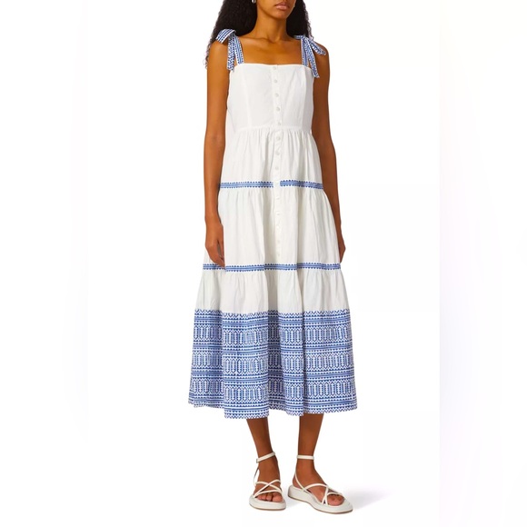 Oliphant Sleeveless Tiered Midi Dress - Picture 4 of 5